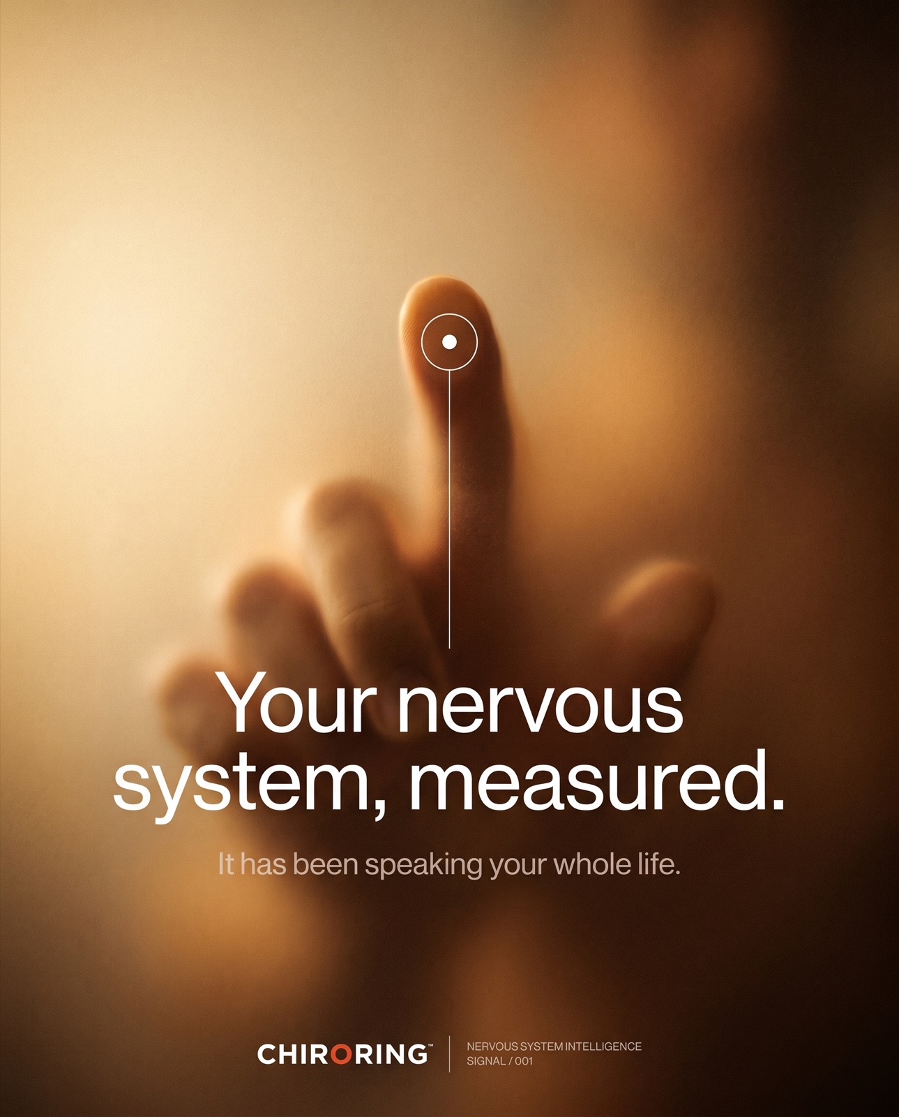 Your nervous system, measured. It has been speaking your whole life.
